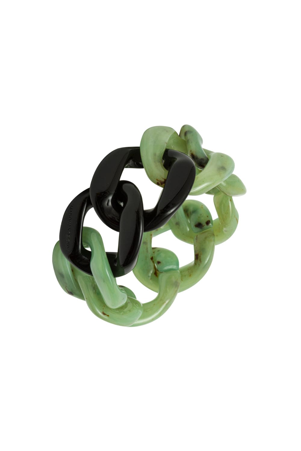 Angela Caputti - Pulseira em Elos Preto e Verde