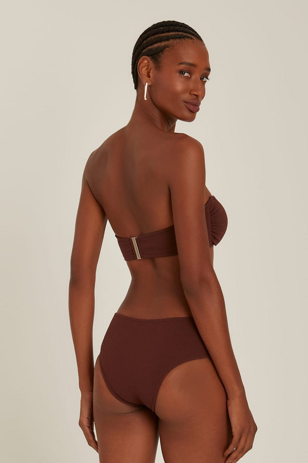 Lenny Niemeyer - Sutiã Bandeau Rita Marrom Café