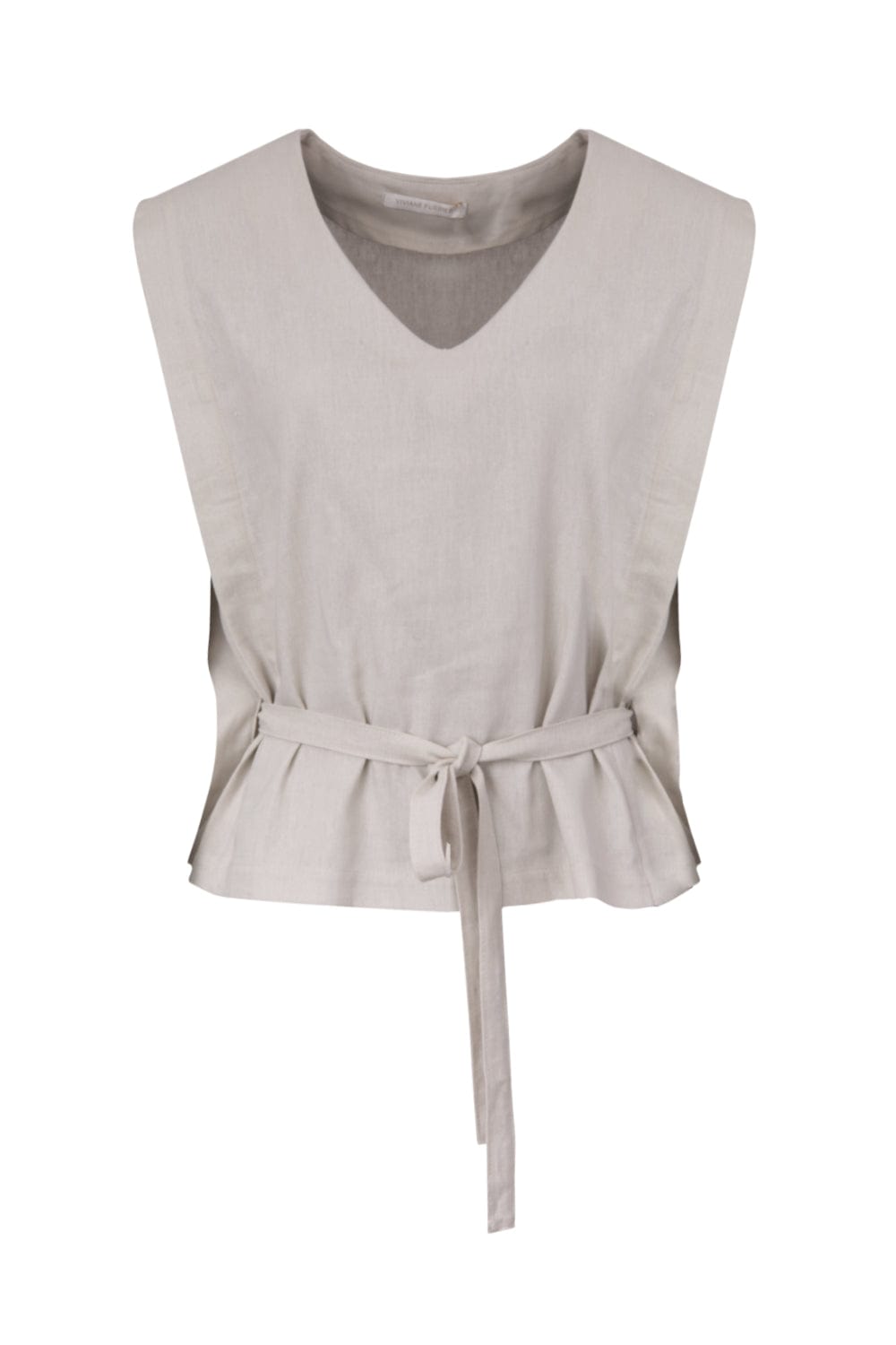 Viviane Furrier - Blusa sem Manga Detalhe Canelada