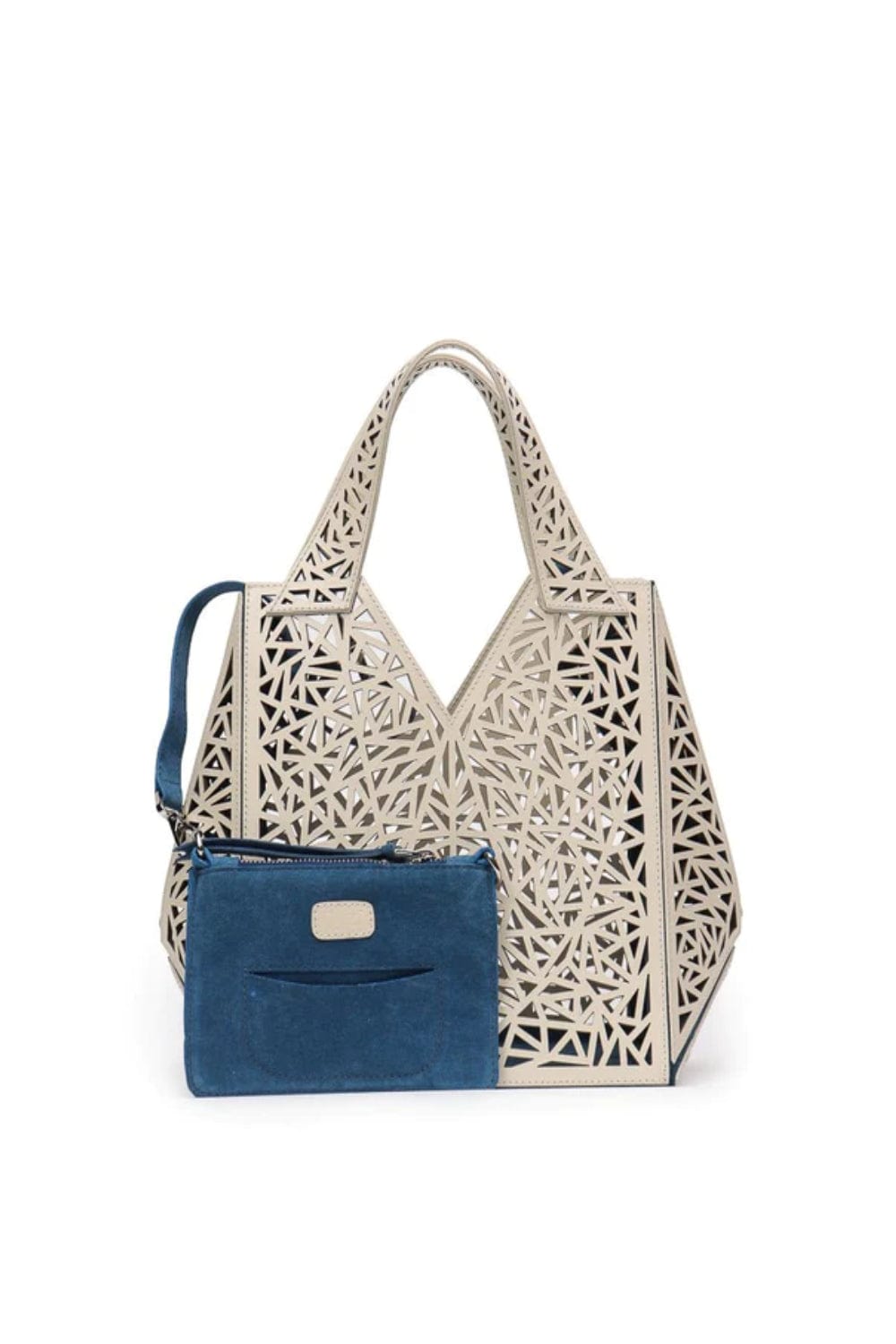 Ryzí - Bolsa Sersi em Couro Vazado White