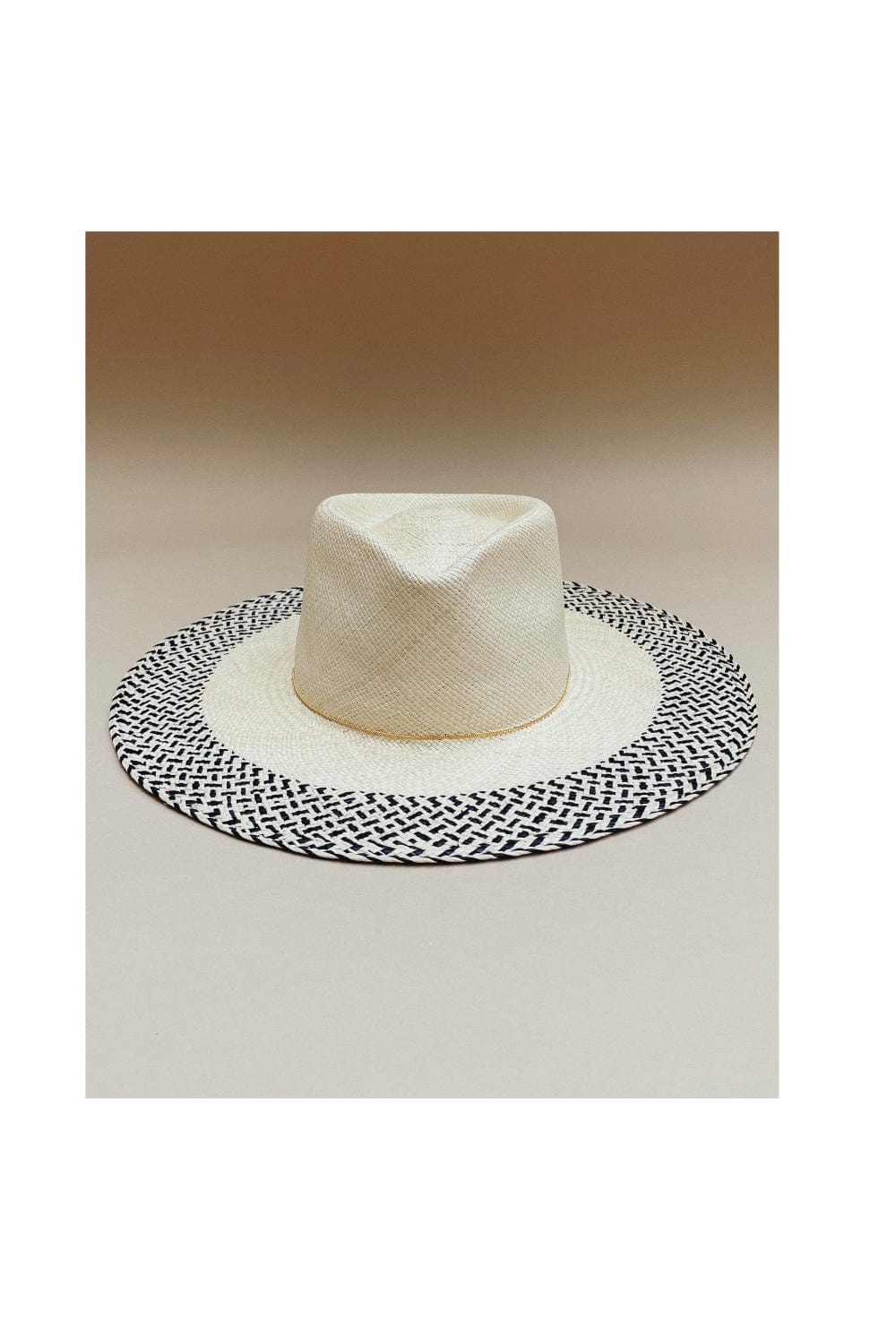 Van Palma - Chapéu de Palha Natural Delia Natural/Preto