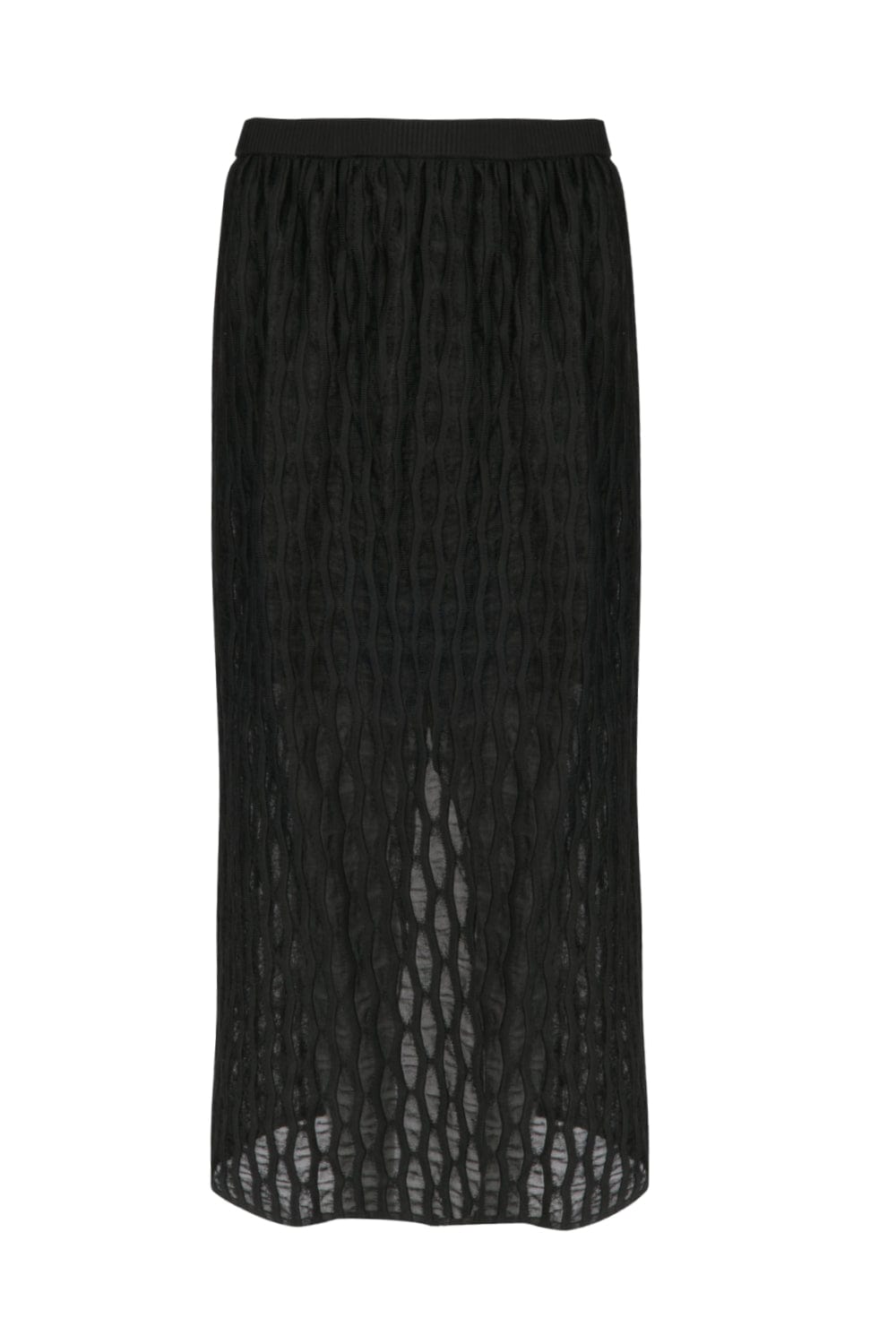 Coven - Saia Midi Tricot Caminhos Preto