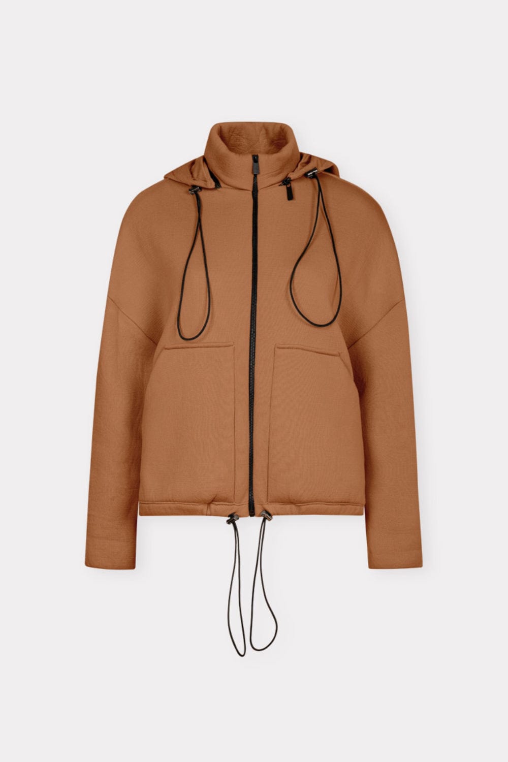 Coven - Casaco Tricot Neoprene Cesto Caramelo