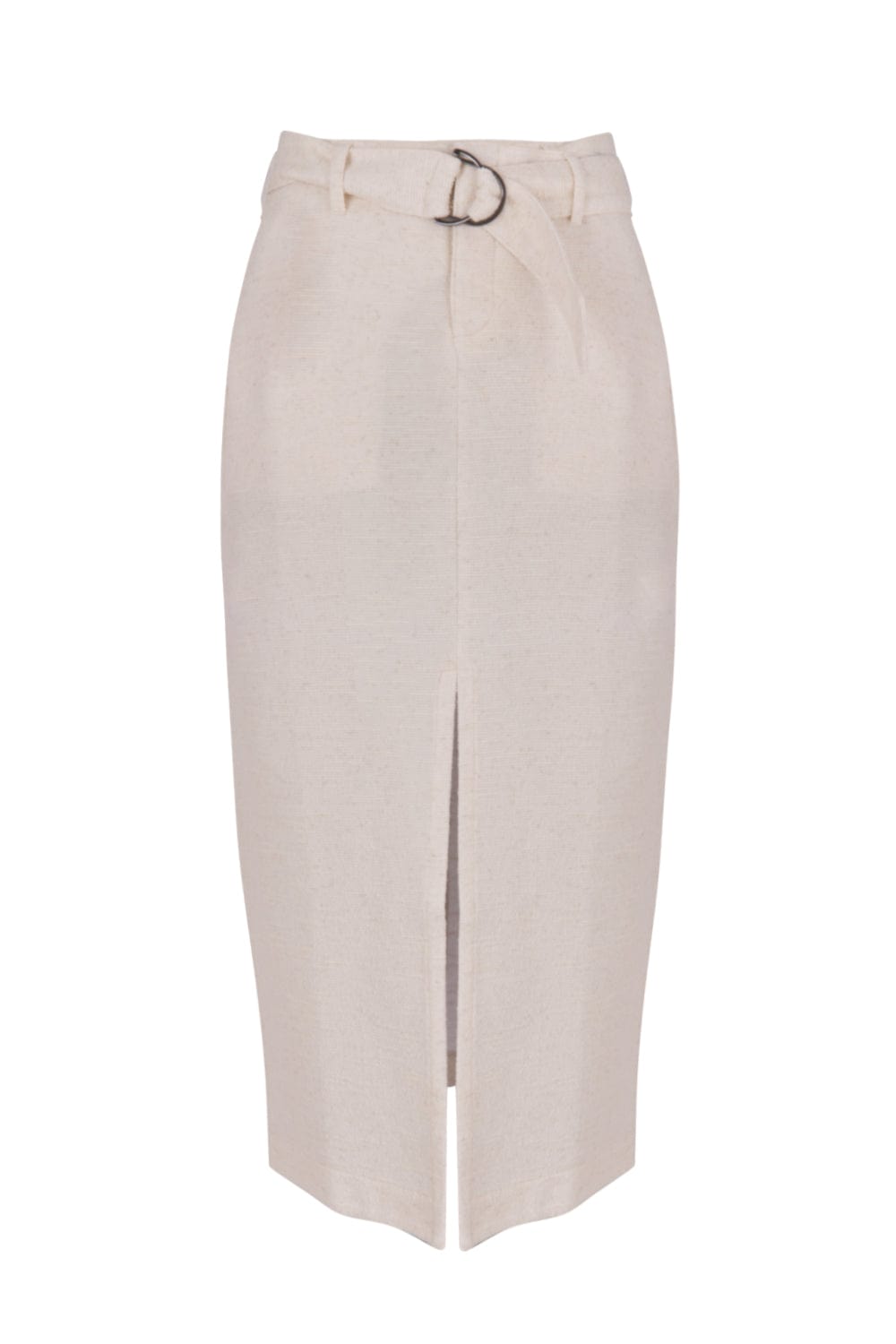 Viviane Furrier - Saia Midi Tweed com Fenda Frontal