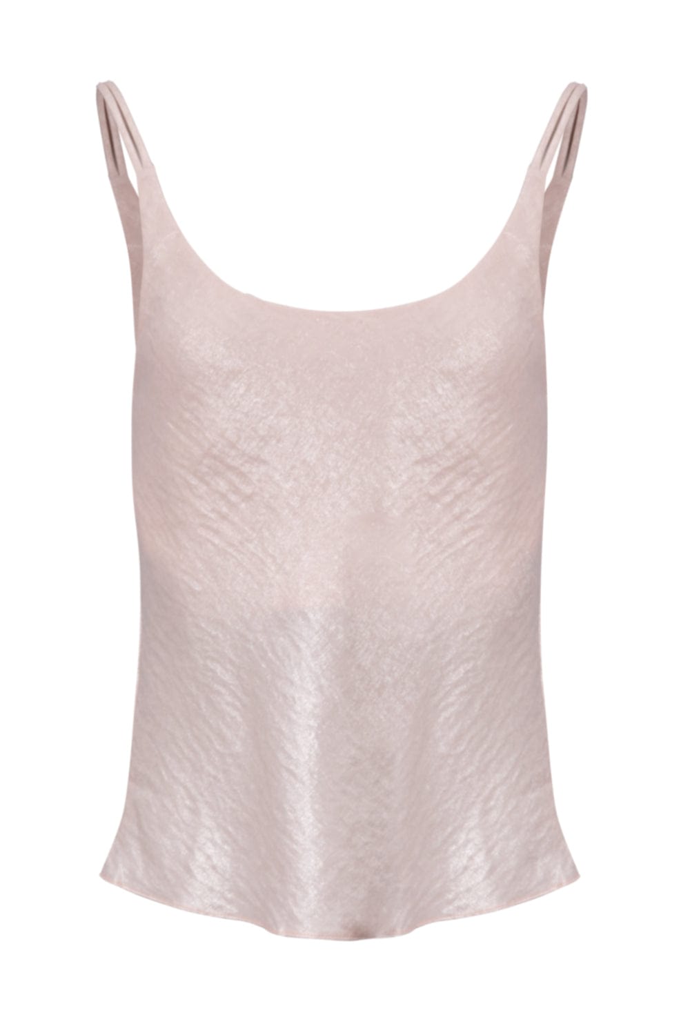 Viviane Furrier - Blusa Alça Fina Lamê Rosa