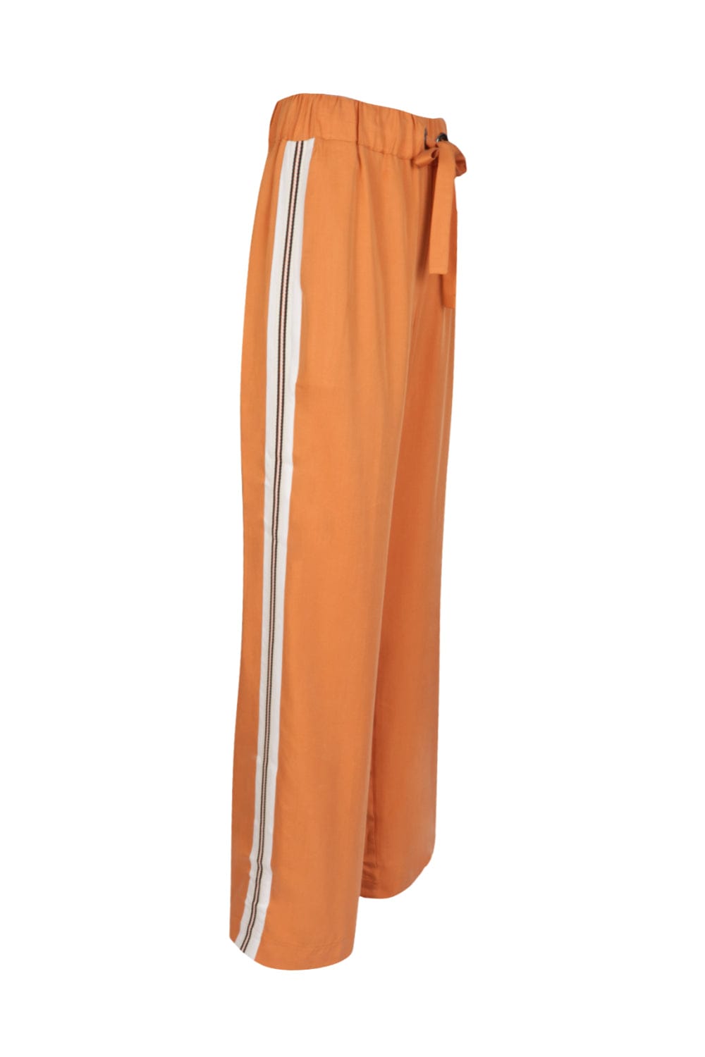 Access - Calça Reta com Listras Laterais Laranja