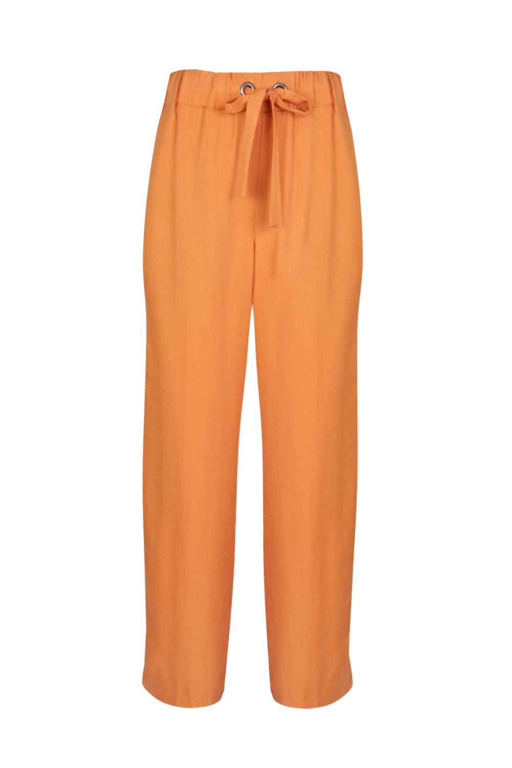 Access - Calça Reta com Listras Laterais Laranja