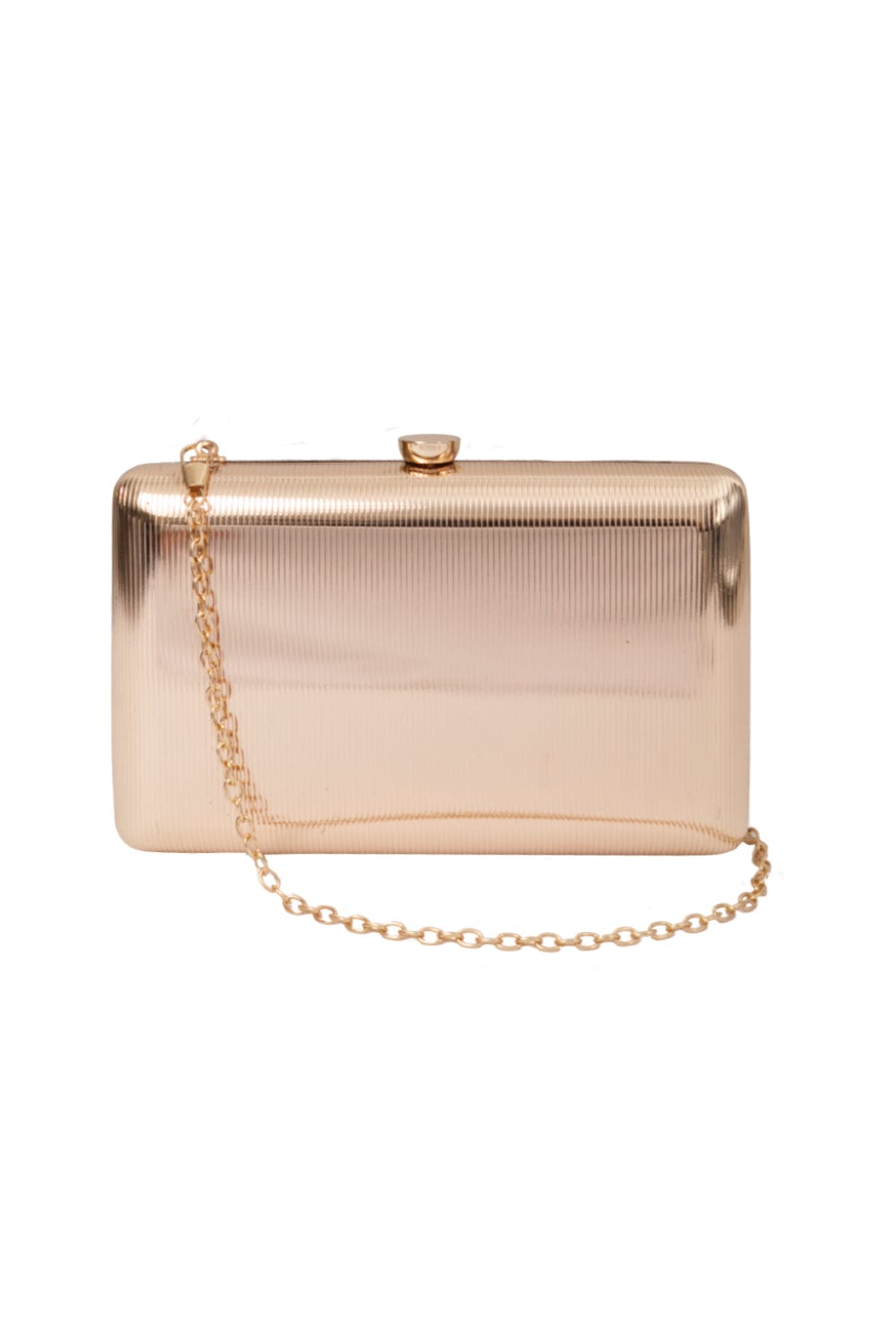 Bolsa Clutch Metal Dourada