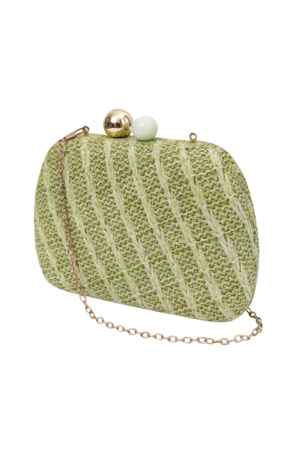 Bolsa Clutch Trabalhada Verde