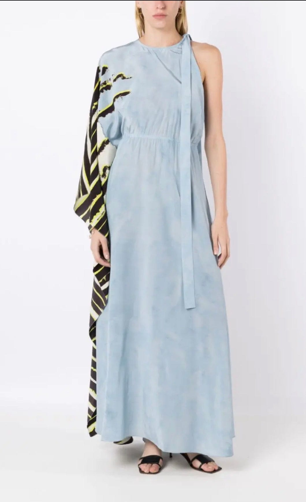 Lenny Niemeyer - Vestido Longo Assimétrico Amarração Seda