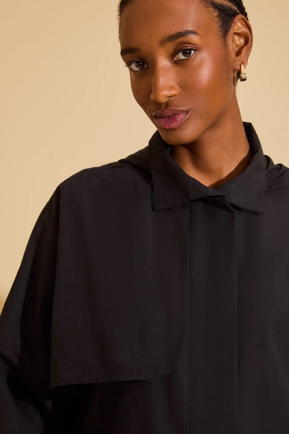 Lenny Niemeyer - Casaco Trench Algodão Preto