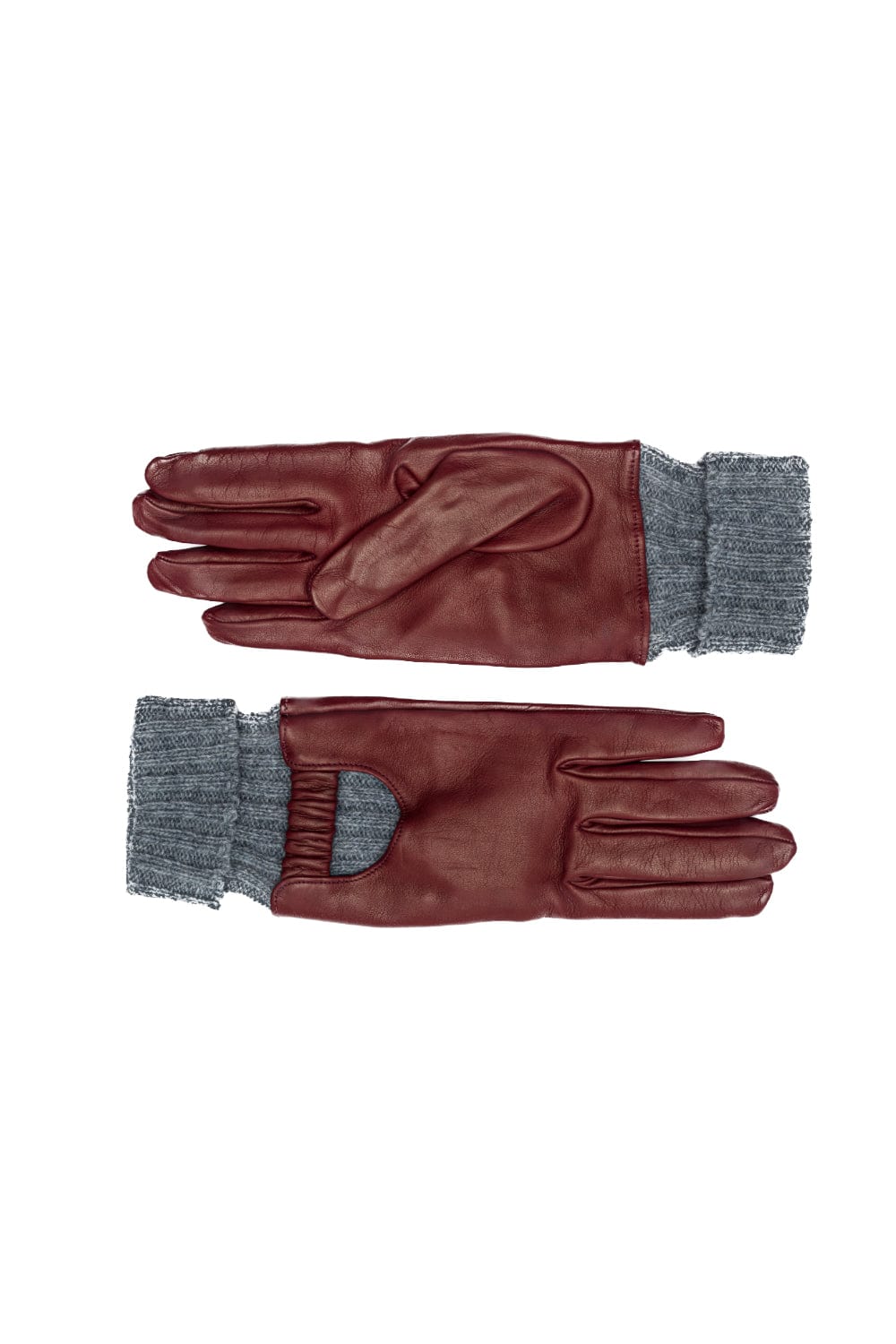Alpo - Luvas 100% Couro e Lã Vermelho
