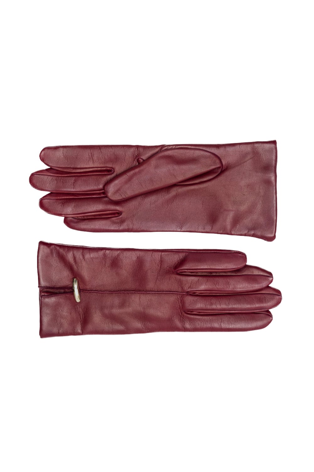 Alpo - Luvas 100% Couro Fivela Vermelho