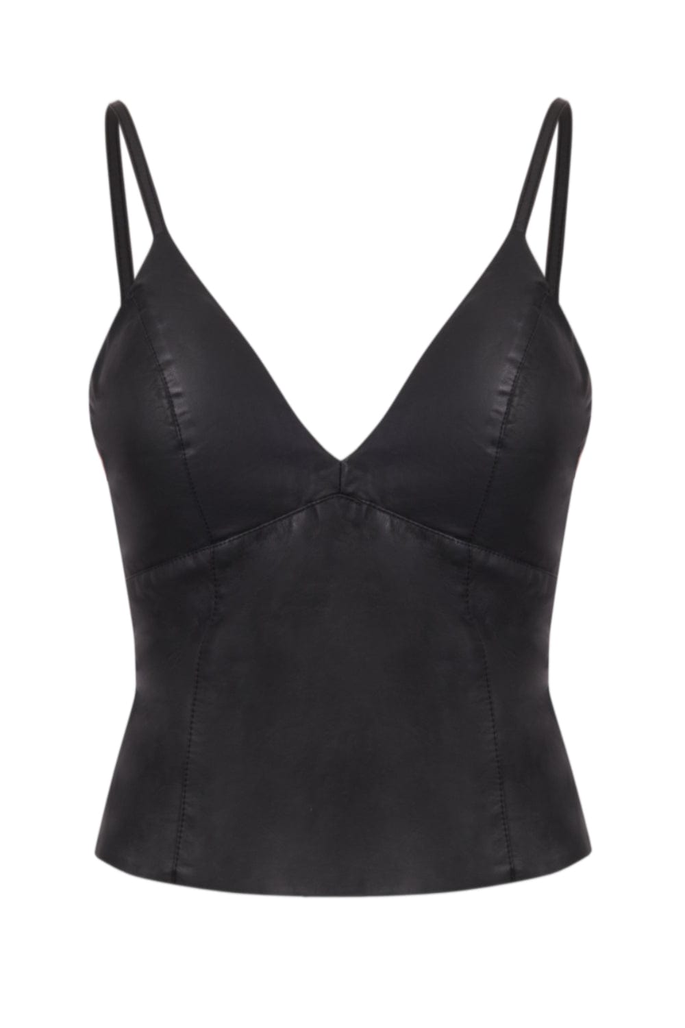 Divina Pele - Blusa Alça Fina Cropped com Zíper