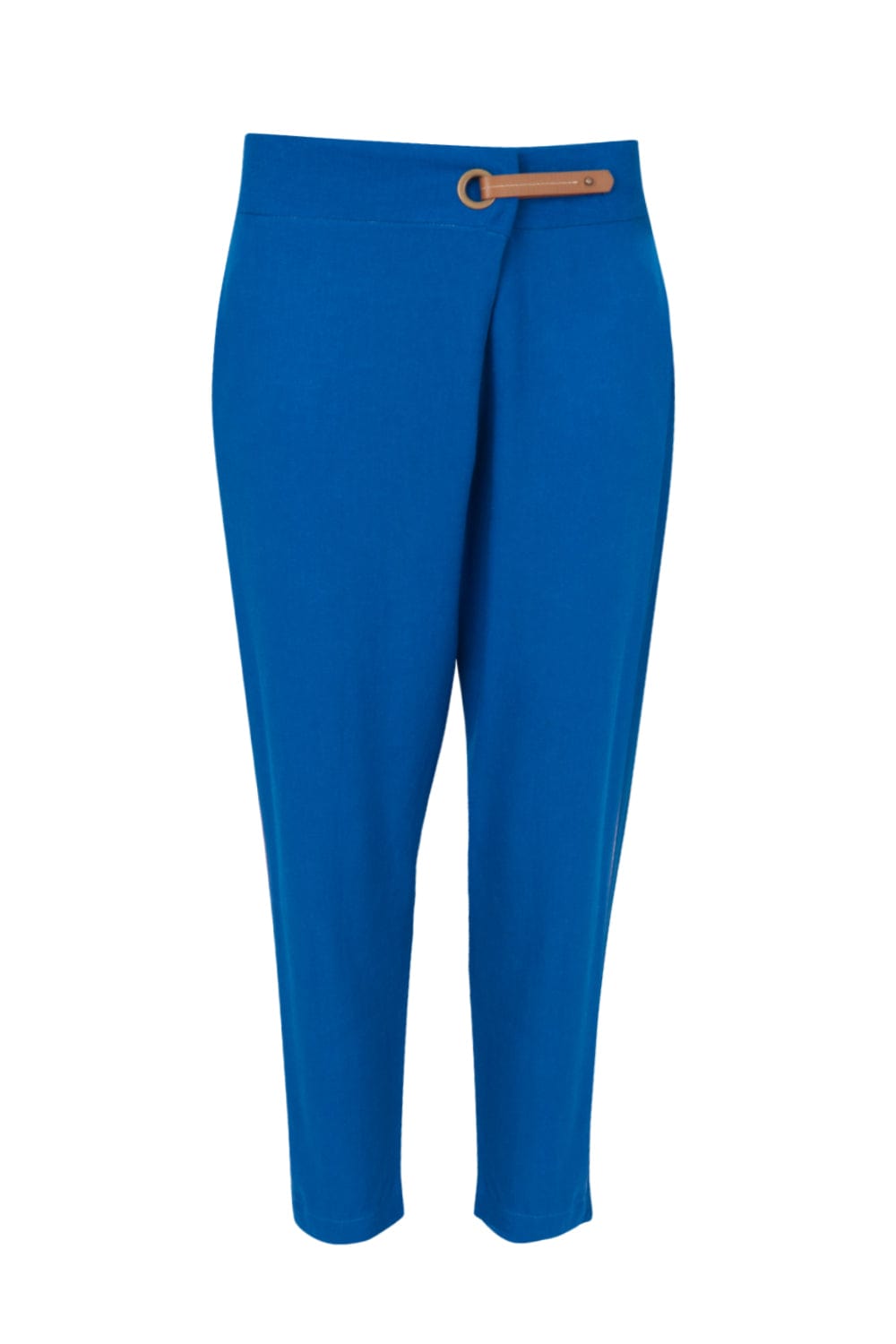 Lenny Niemeyer - Calça Detalhe Transpassado Viscolinho Safira Azul