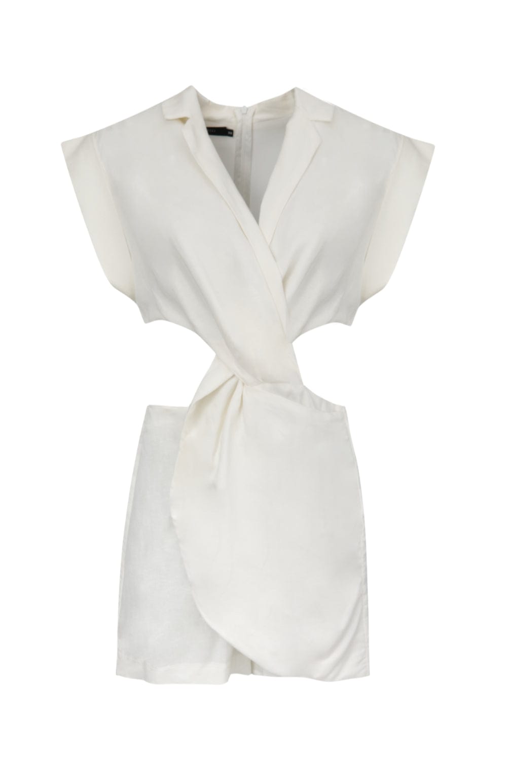 L'Cecci - Macaquinho Recortes Viscolinho Off White