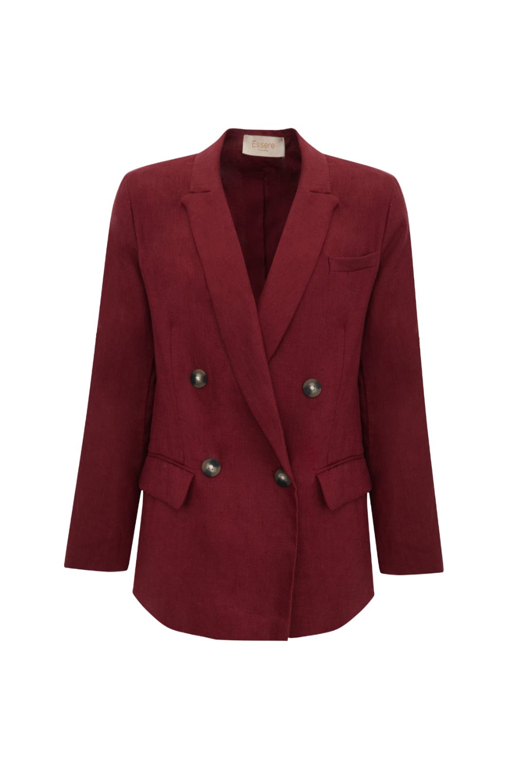Essere Italiano - Blazer Amplo Linho Vinho