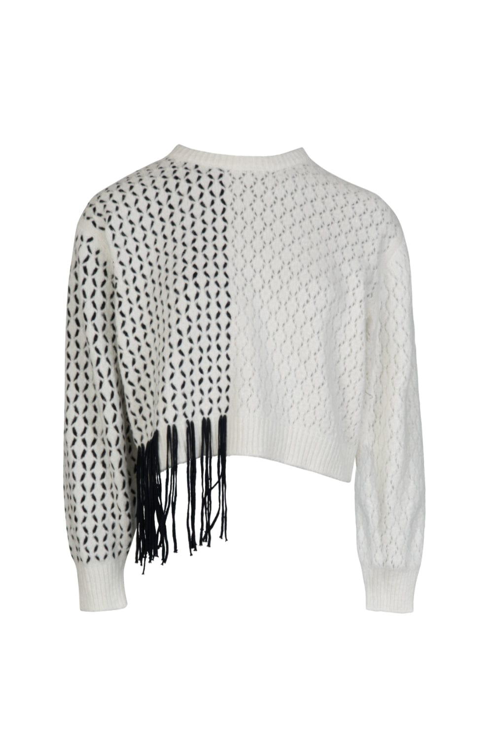 Coven - Blusa Manga Longa Tricot Franjado