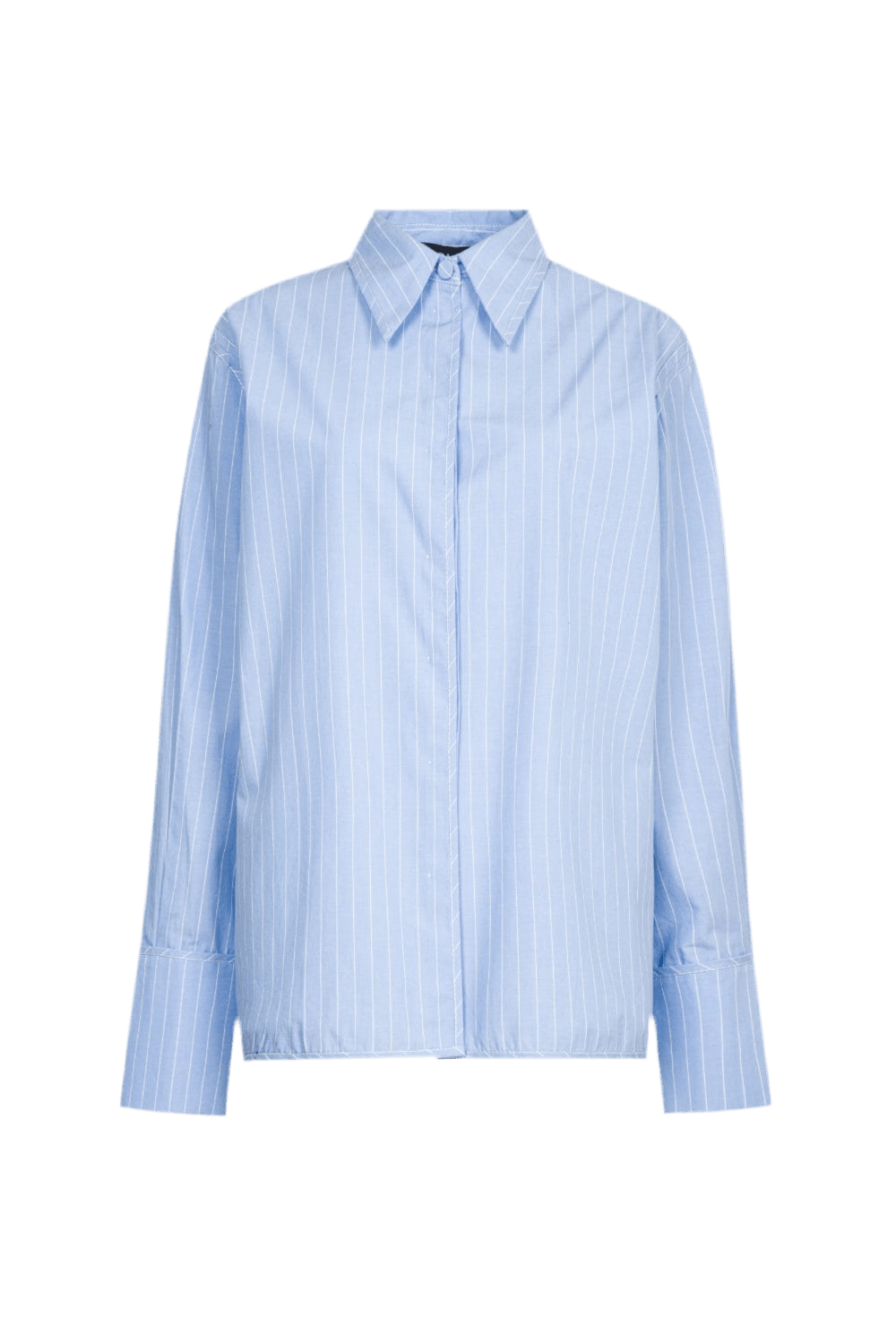 Coven - Camisa Manga Longa Listras Azul Claro