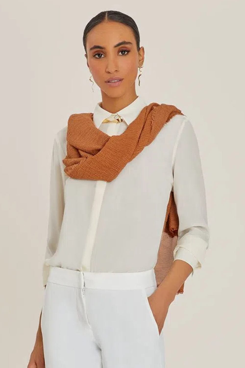 Lenny Niemeyer - Echarpe Maresias Caramelo (Sisal)