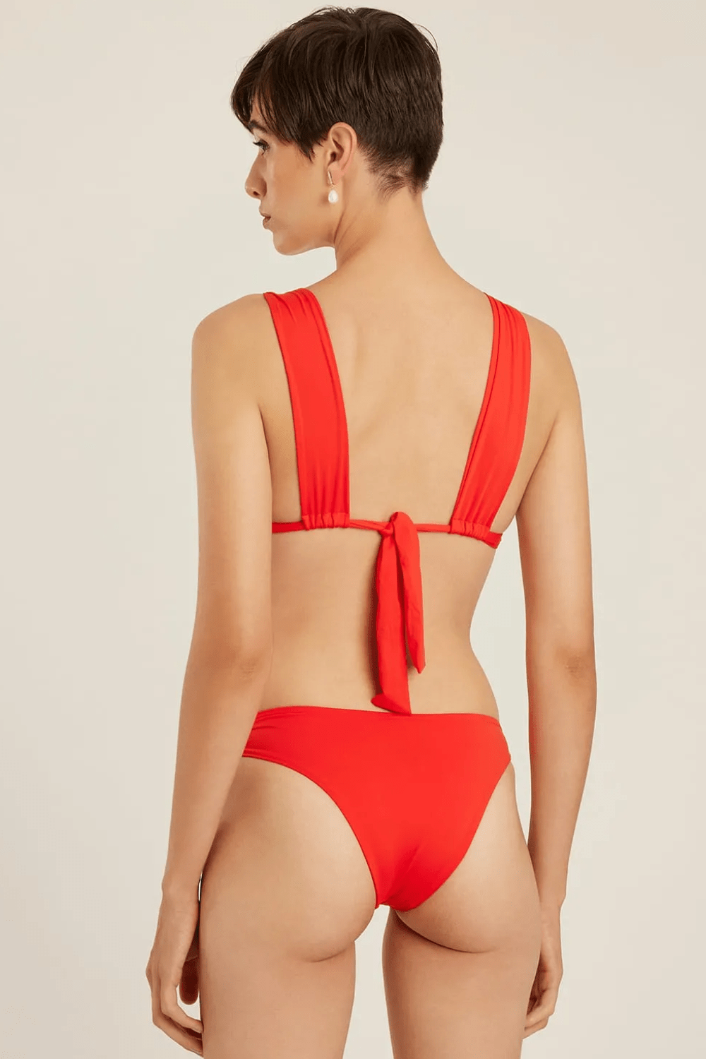 Lenny Niemeyer - Calça Retângulo Bio Vermelho Caiena