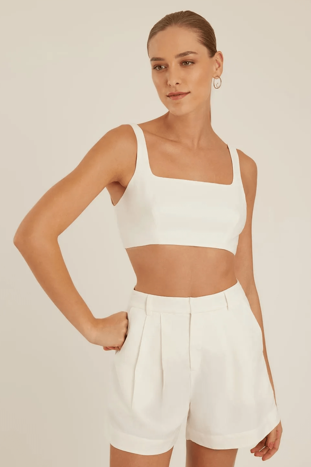 Lenny Niemeyer - Top Alfaiataria Viscolinho Off White