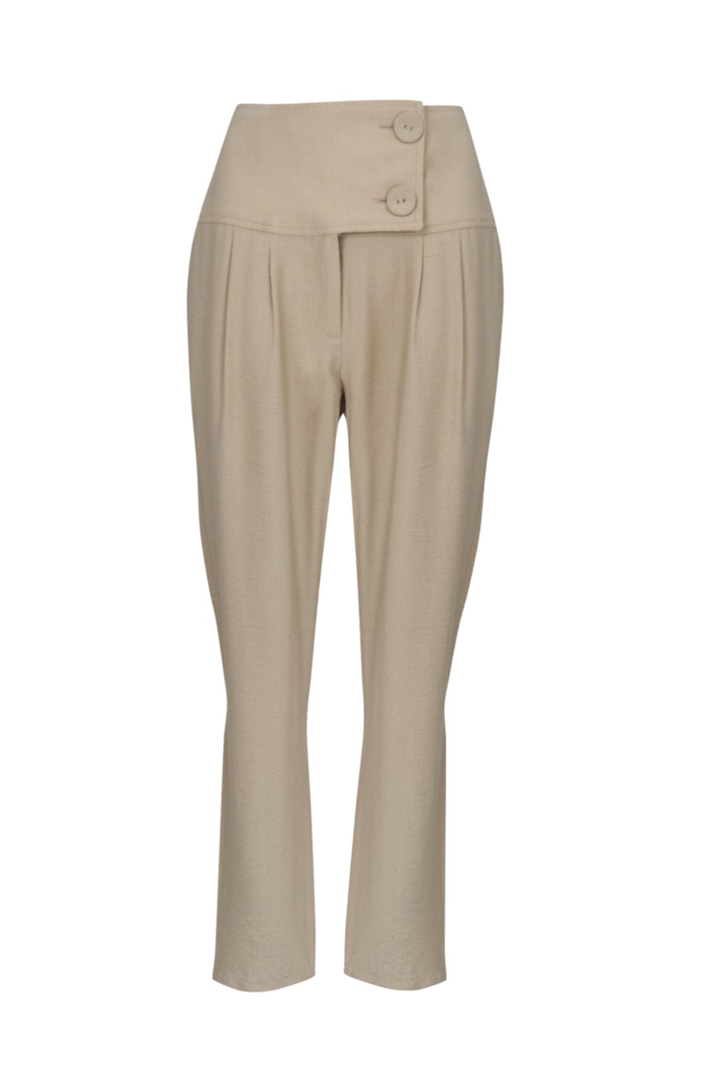 MOB - Calça Reta Pala Larga Bege