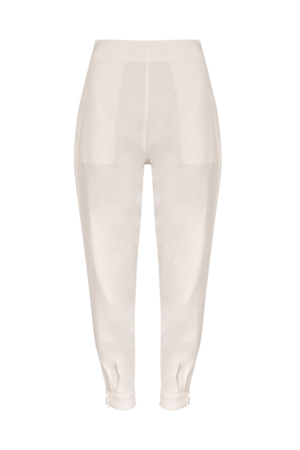 Viviane Furrier - Calça Cenoura Viscolinho Frida Off White
