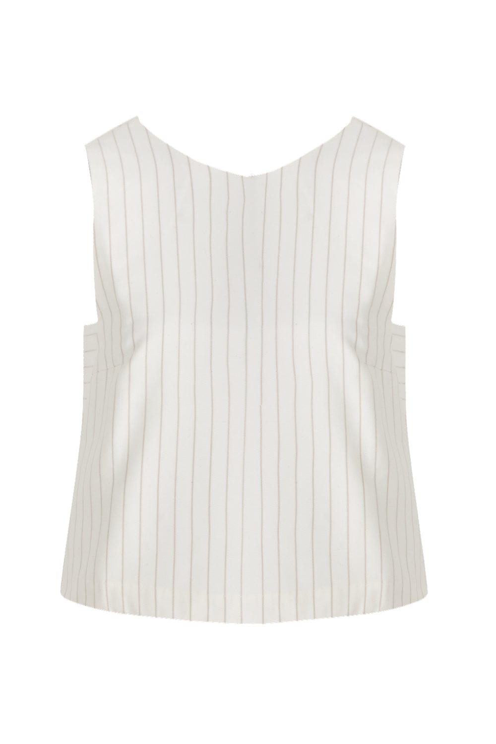 Viviane Furrier - Blusa sem Manga Risca de Giz Fendi