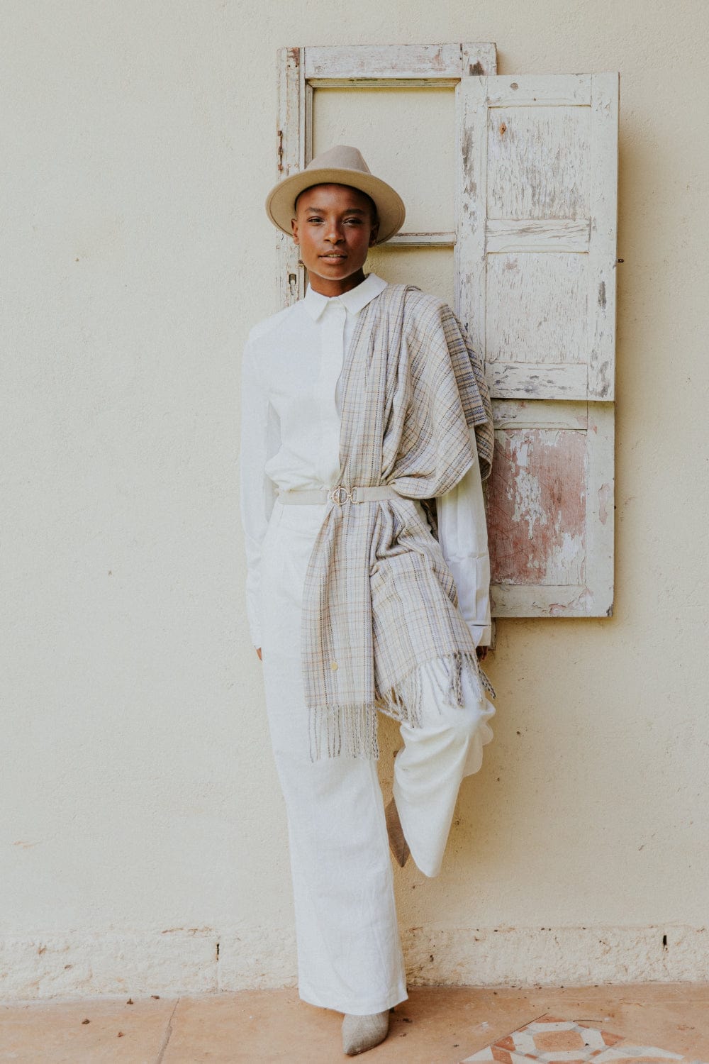 Alex Max - Cachecol Xadrez Cashmere Alessia Massimo