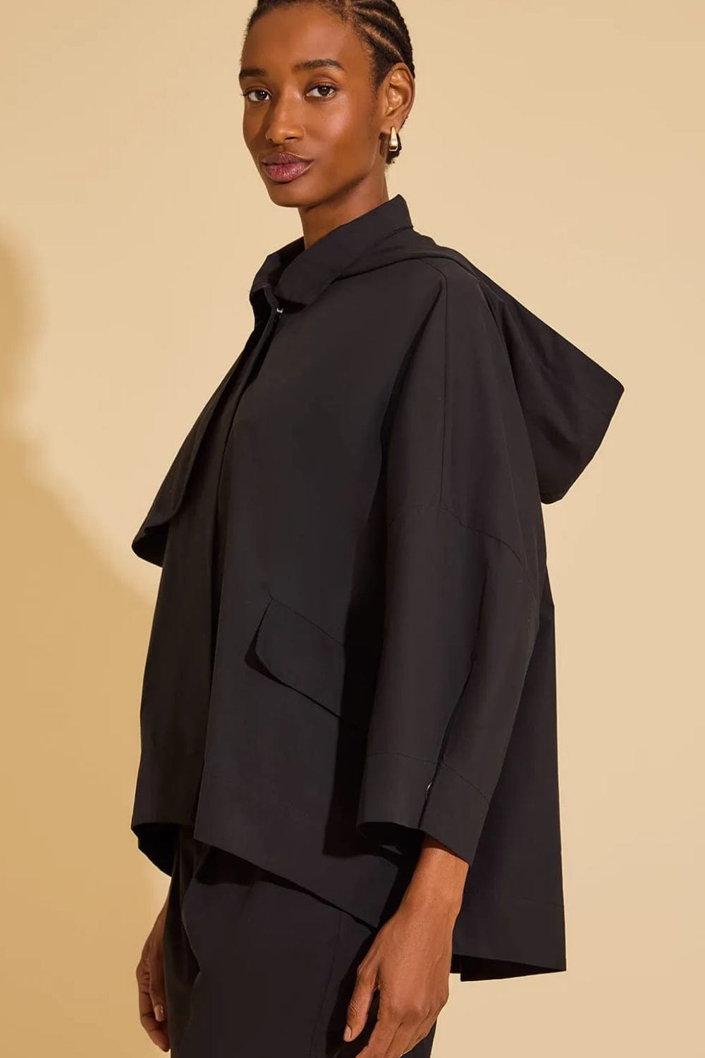 Lenny Niemeyer - Casaco Trench Algodão Preto