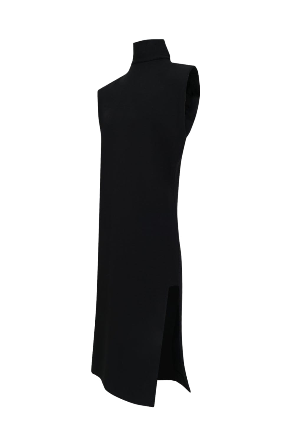 Glória Coelho - Vestido Midi Sem Manga Gola Alta Isabella Fiorentino Preto