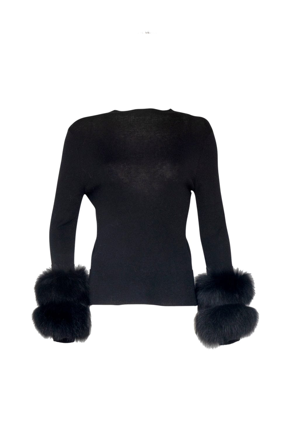 Madre Reina - Blusa Manga Longa Lã Punhos MR62001 Preto