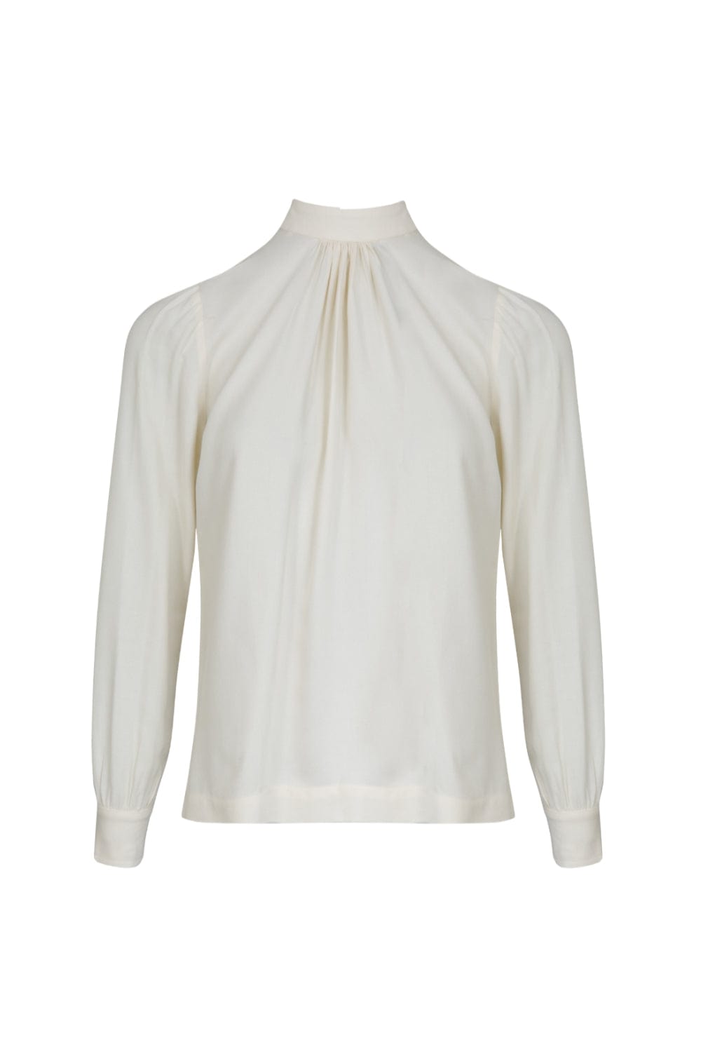 Cholet - Blusa Manga Longa Crepe de Viscose Bege