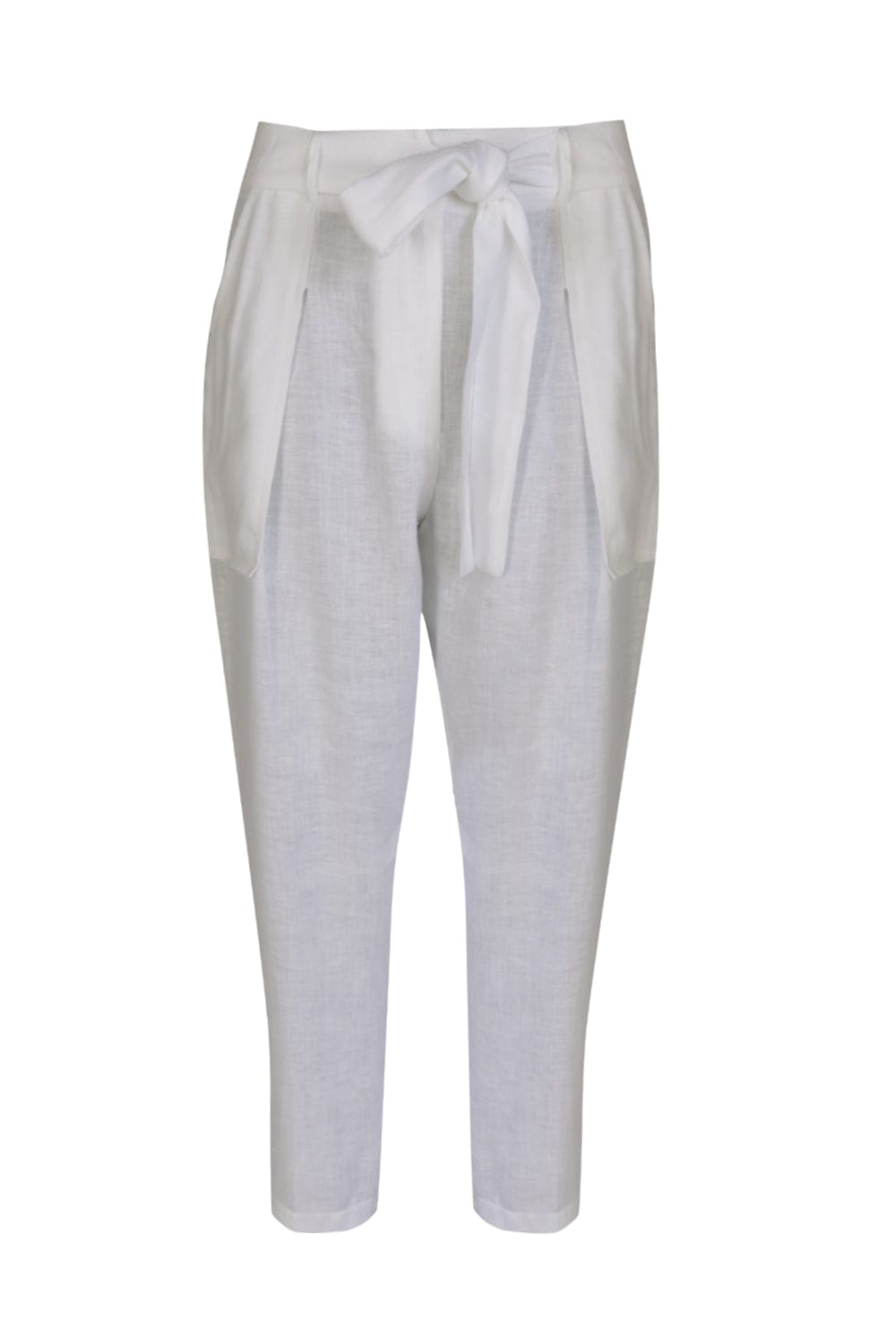 Access - Calça Clochard Linho com Faixa Branco