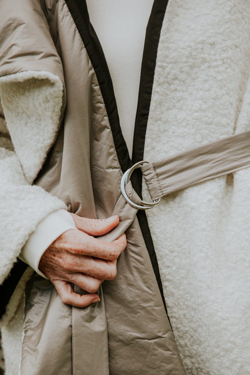 Luis Buchinho - Sobretudo Dupla Face em Sherpa & Nylon Premium