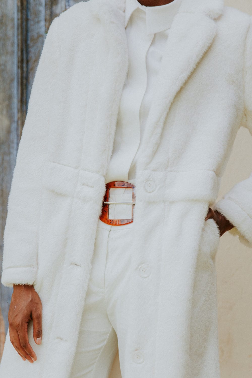 Alex Max - Casaco 7/8 Sintético Off White