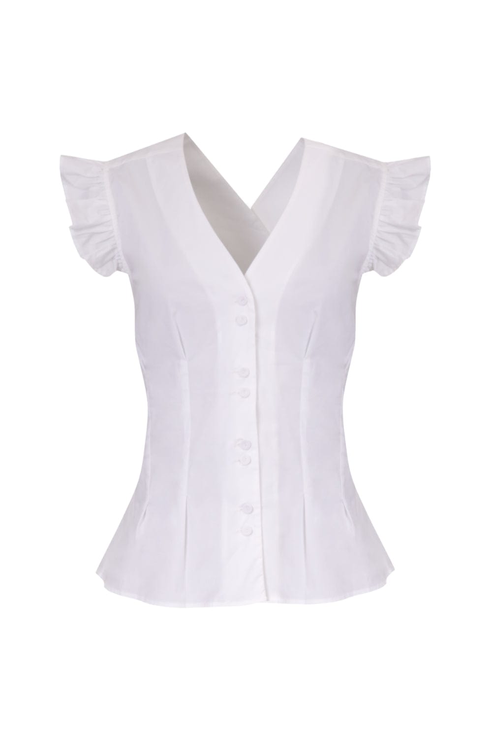 Tara Jarmon Paris - Blusa Manga Curta Taio Blanc Off White