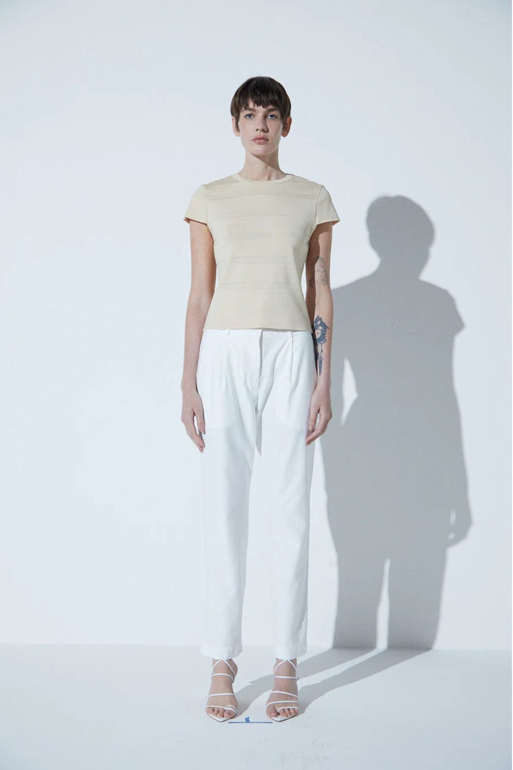 Viviane Furrier - Calça Reta Off White