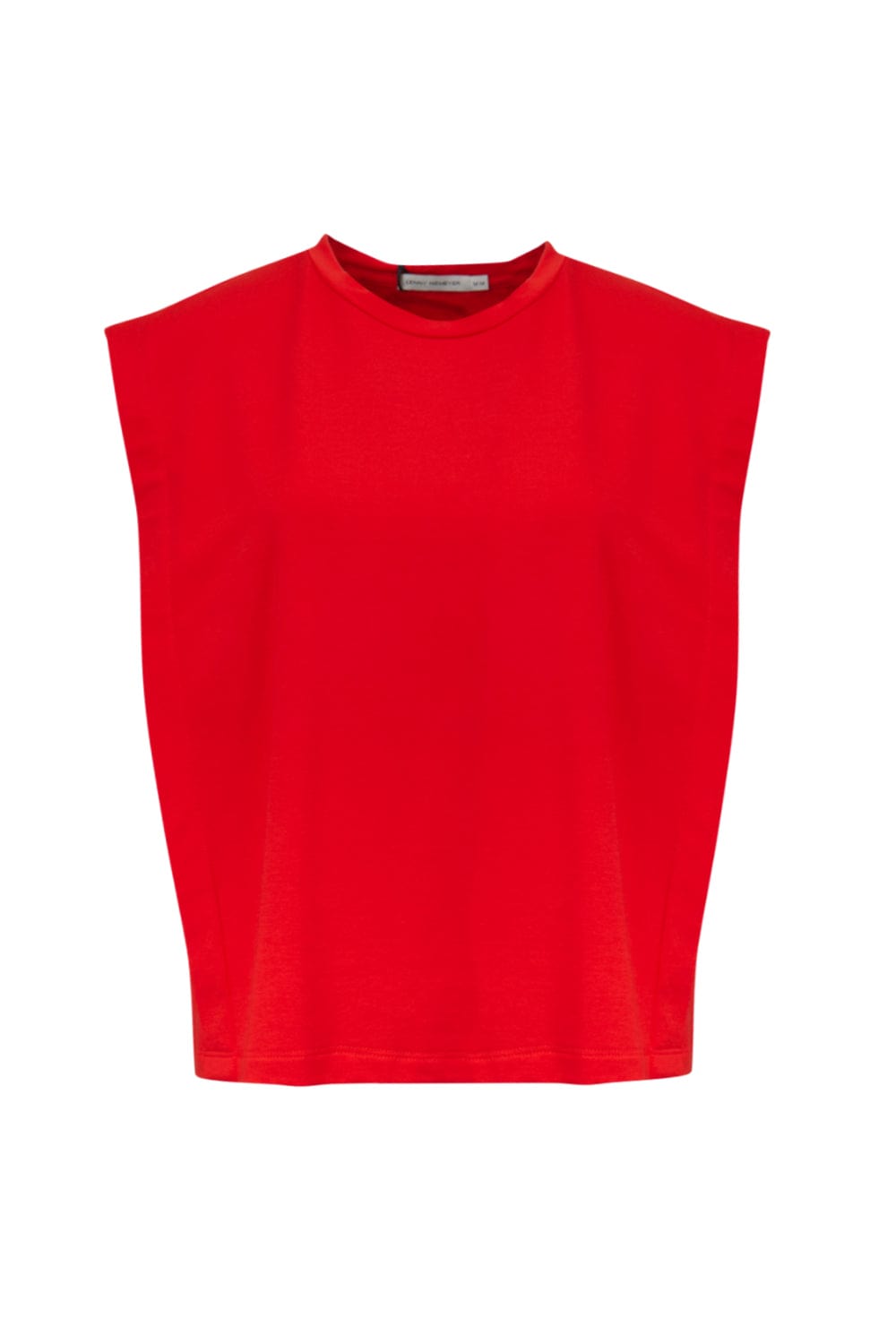 Lenny Niemeyer - Blusa Sem Manga Molentinho Viscolinho Vermelho Caiena