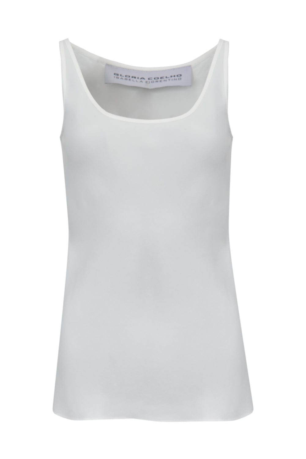 Glória Coelho - Blusa sem Manga em Crepe Isabella Fiorentino Off White