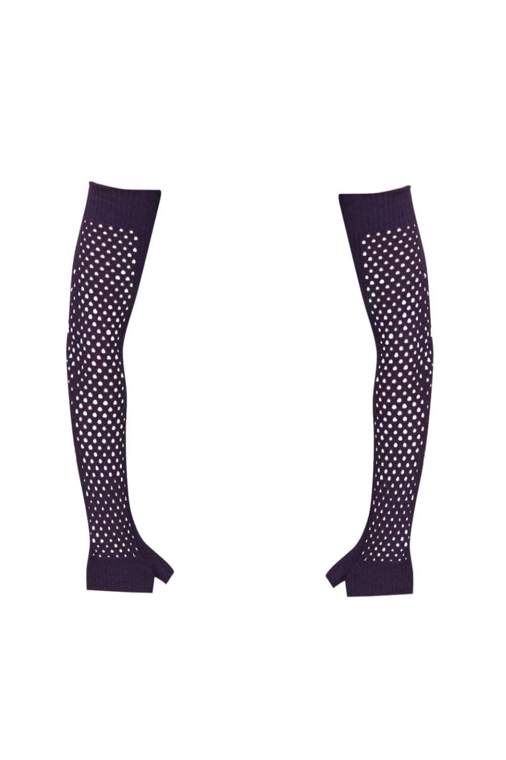 Oblique Creations - Blusa Manga Longa Removível Gola Alta Roxo