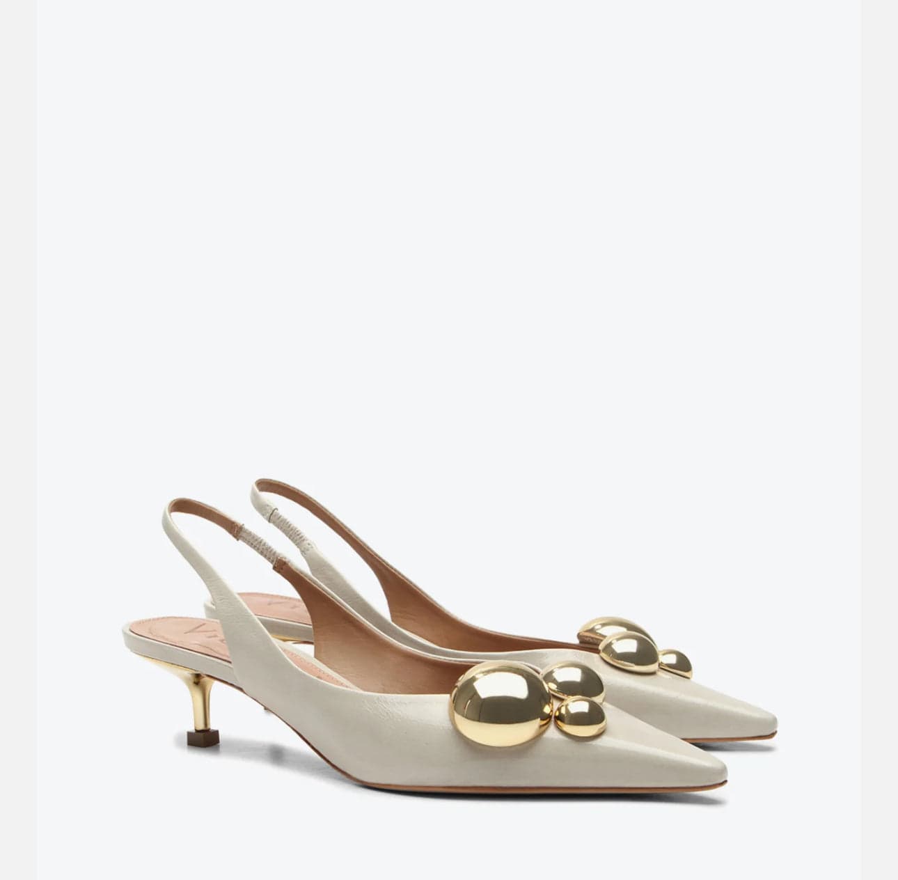 Vicenza - Sapato Slingback Olga Bege Pérola