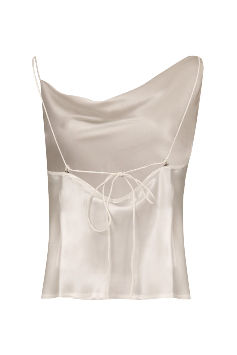 Silk Laundry - Blusa Alça Fina Seda Carrie Branco