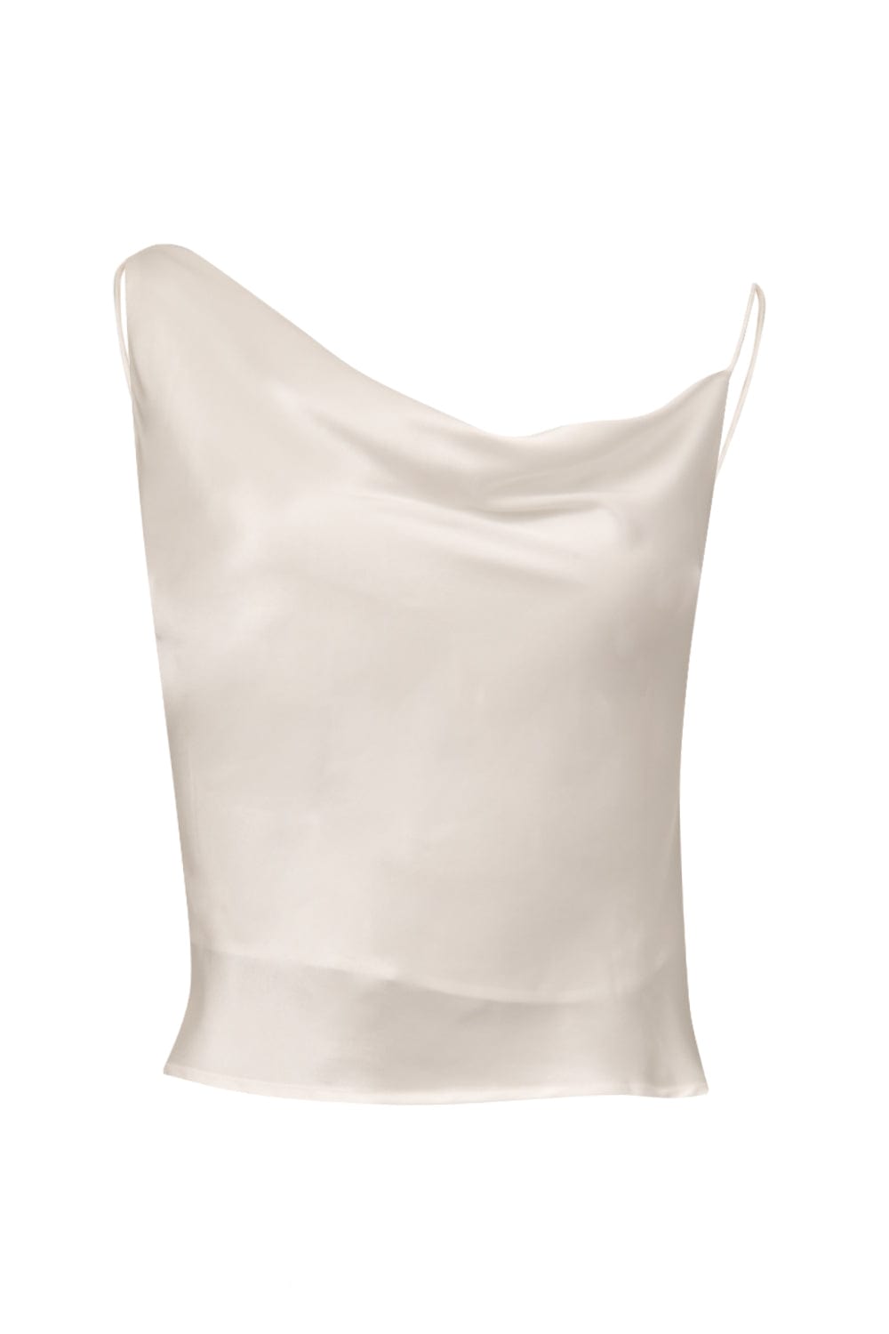 Silk Laundry - Blusa Alça Fina Seda Carrie Branco