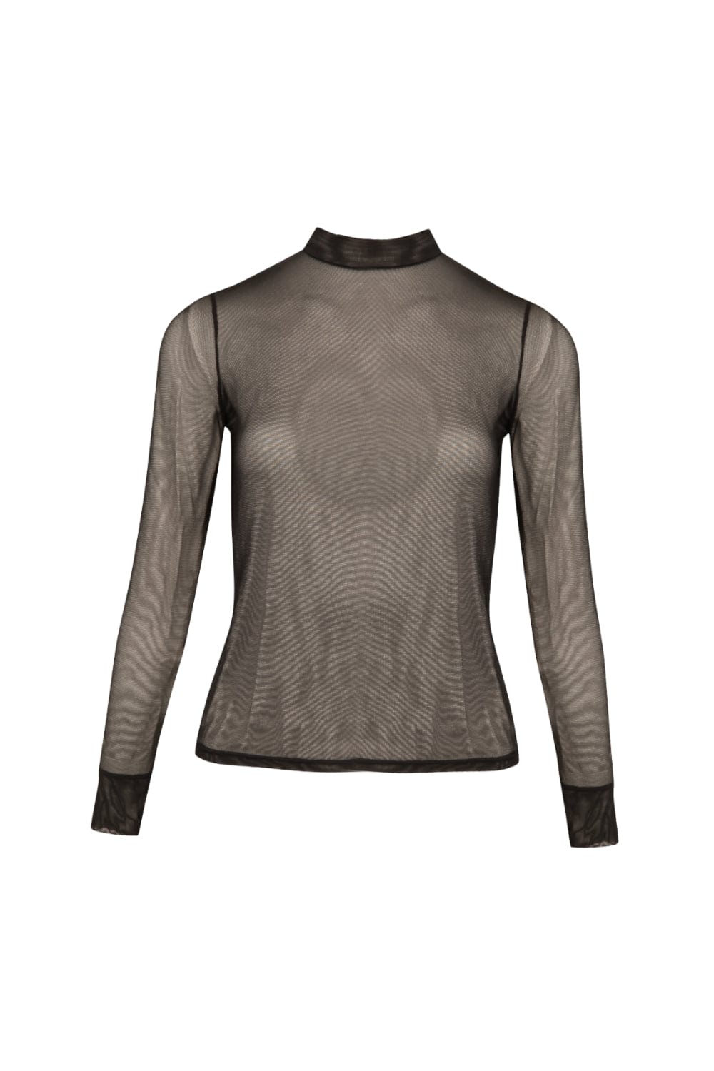 L'Cecci - Blusa Manga Longa Tule Preto