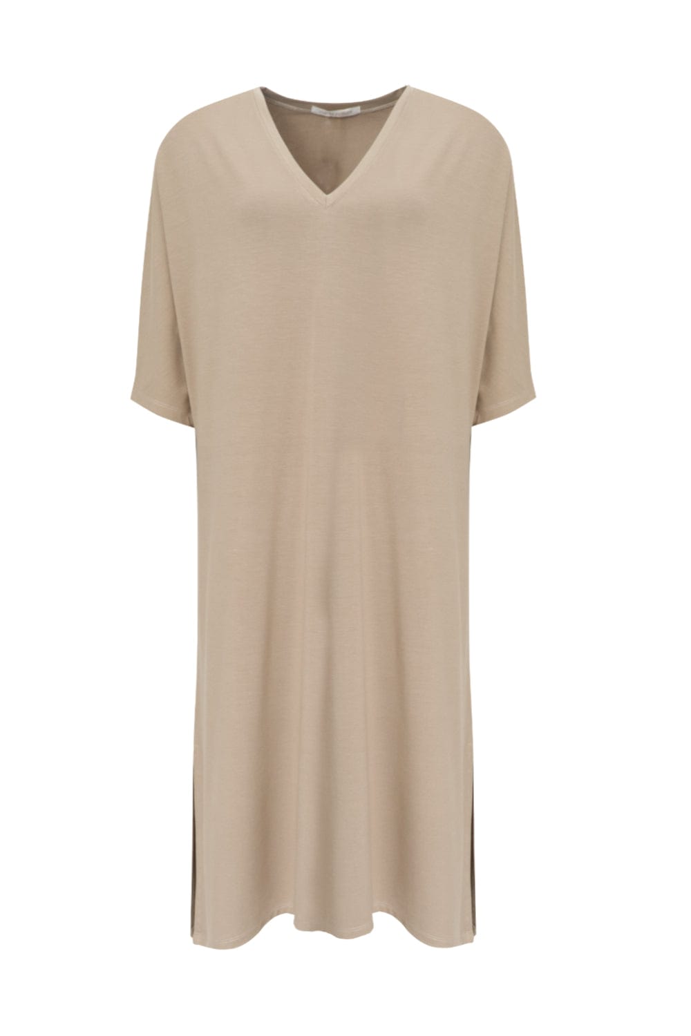 Viviane Furrier - Vestido Midi Manga Curta em Malha Fendi