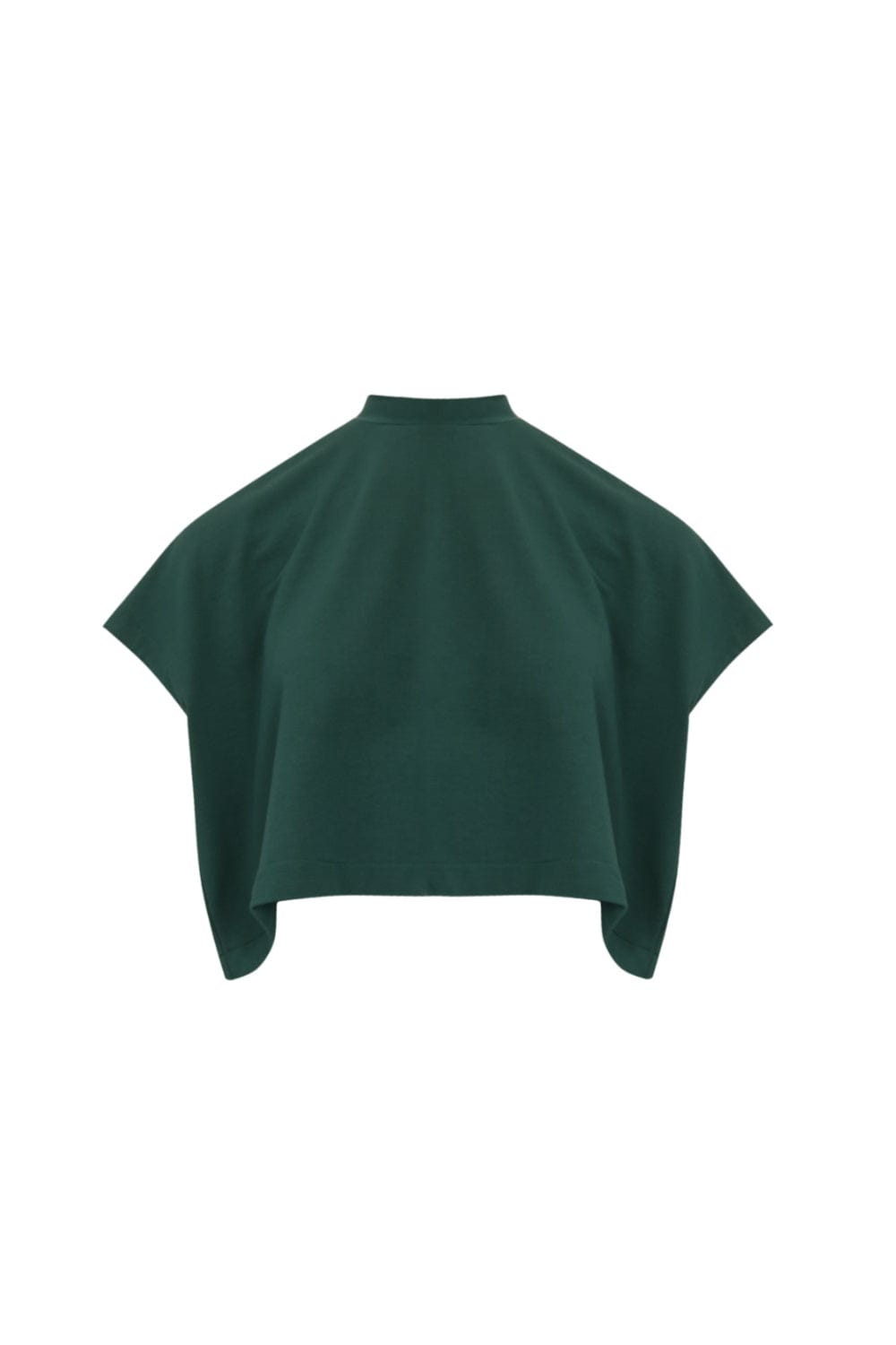 Lenny Niemeyer - Blusa Manga Curta Gola Alta Moletinho Floresta Verde