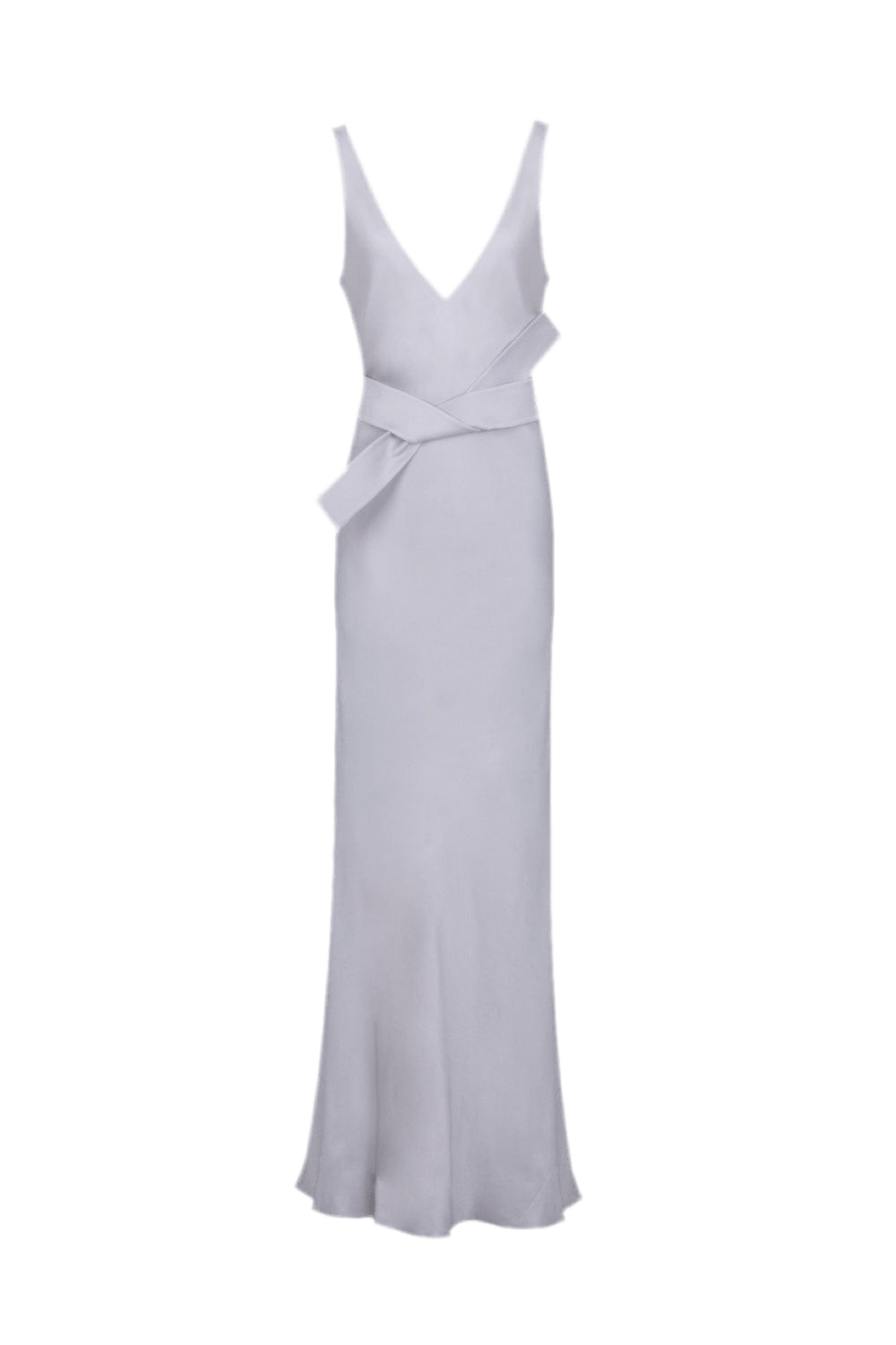 Glória Coelho - Vestido Longo Decote nas Costas Prata