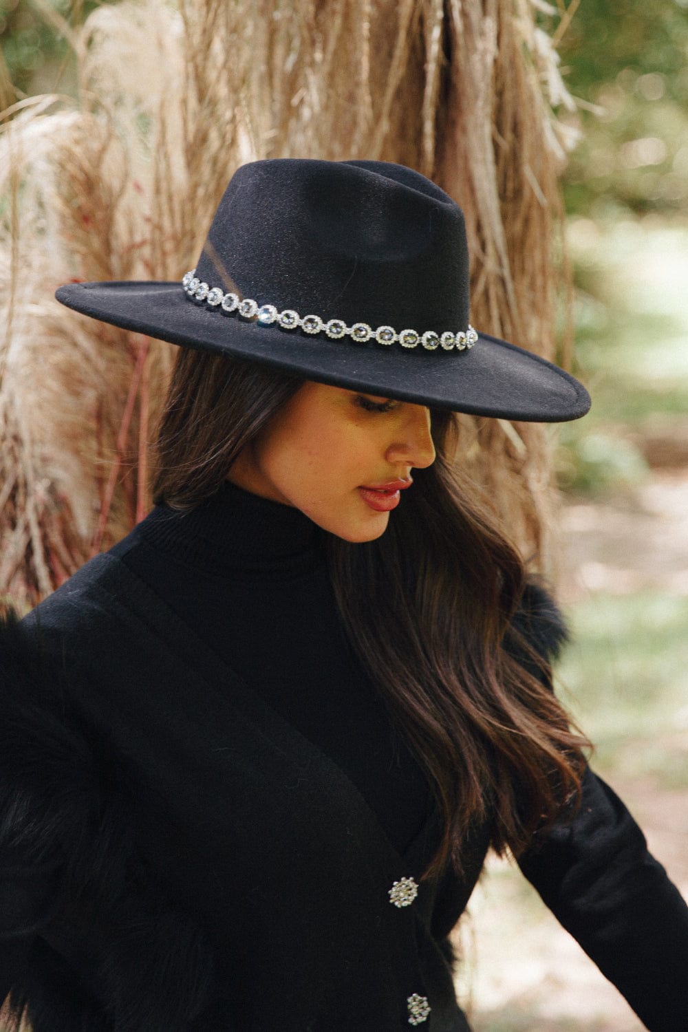 Alex Max - Chapéu Lã com Acessório Preto